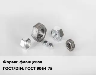 Гайка фланцевая ГОСТ 9064-75